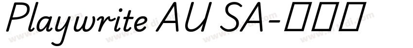 Playwrite AU SA字体转换